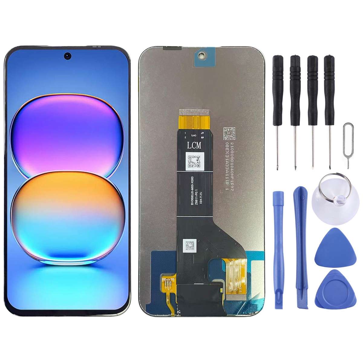 For ZTE Nubia V80 Pro IPS LCD Screen with Digitizer Full Assembly (Black)