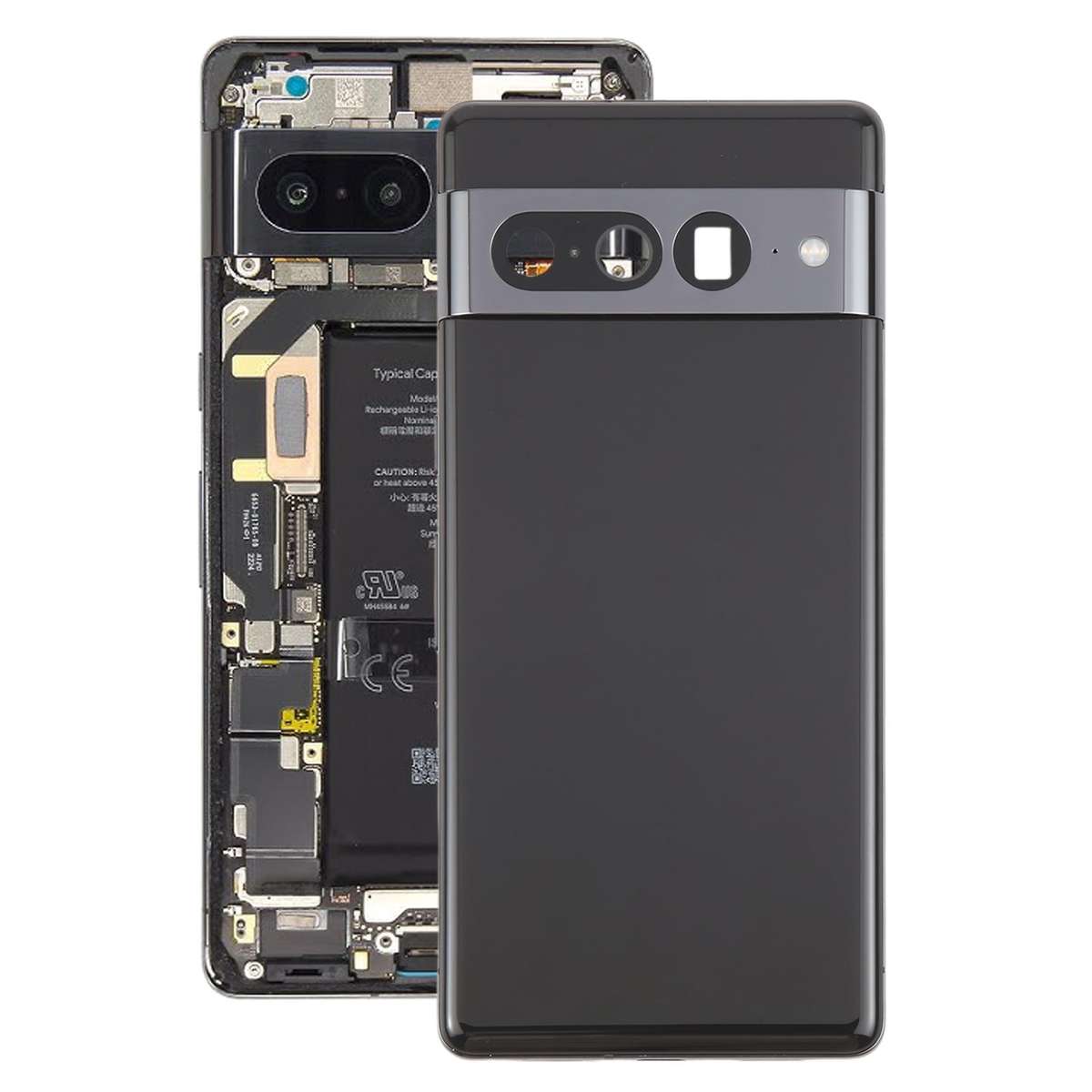 For Google Pixel 7 Pro Original Back Cover Full Assembly(Black)