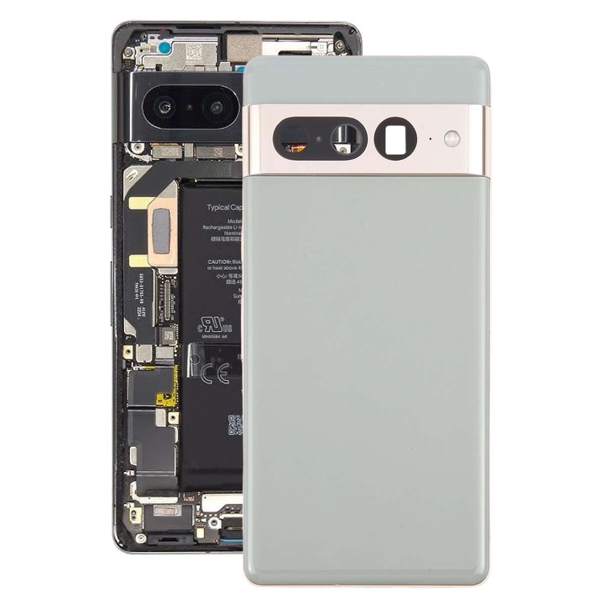 For Google Pixel 7 Pro Original Back Cover Full Assembly(Black)