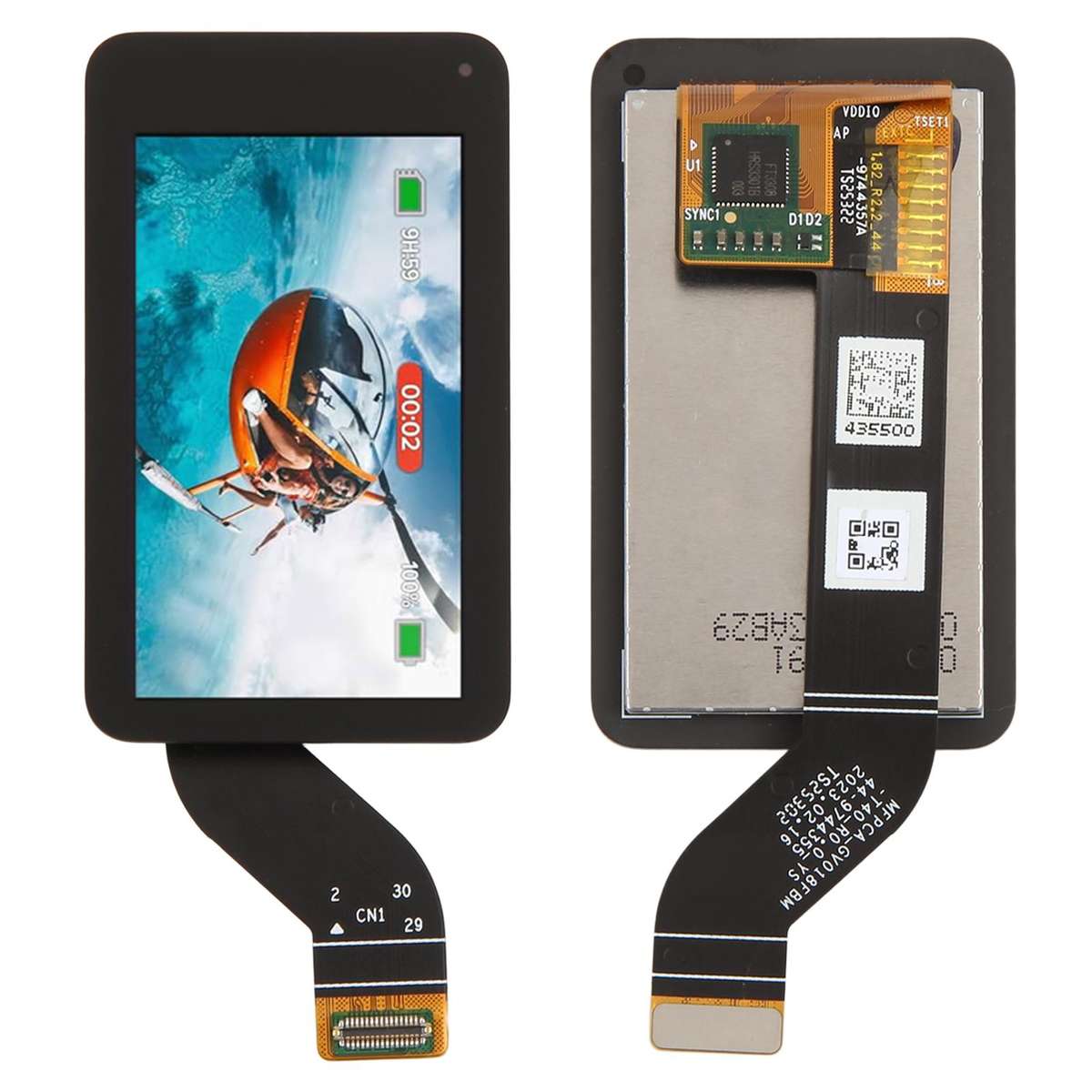 For GoPro MAX2 Original LCD Screen and Digitizer Full Assembly