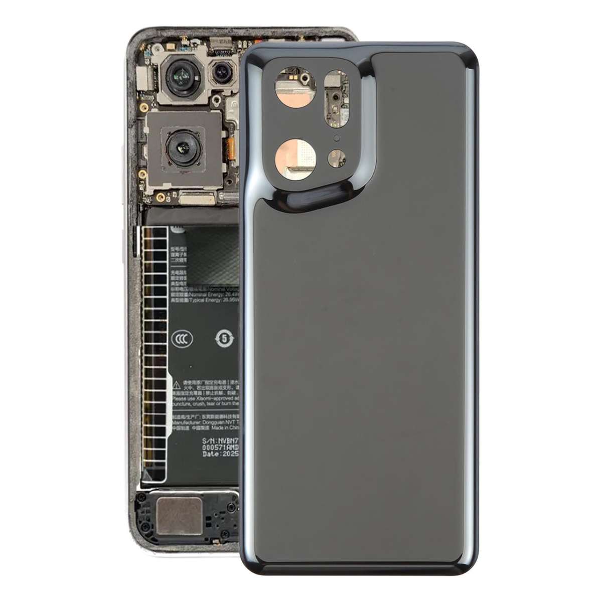 For OPPO Find X5 Pro OEM Battery Back Cover(Black)