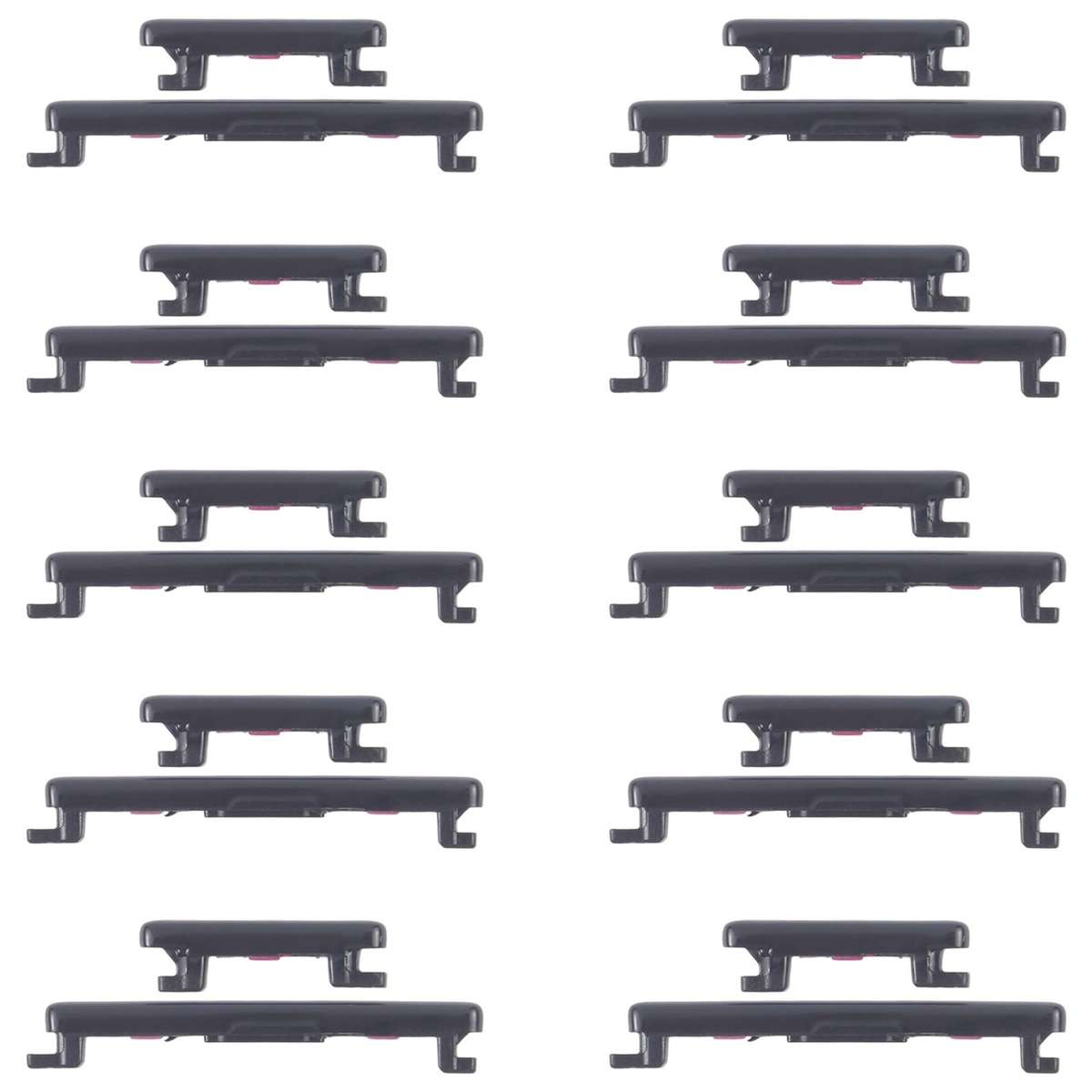 For Honor 100 Pro 10pairs Original Power Button and Volume Control Button (Black)