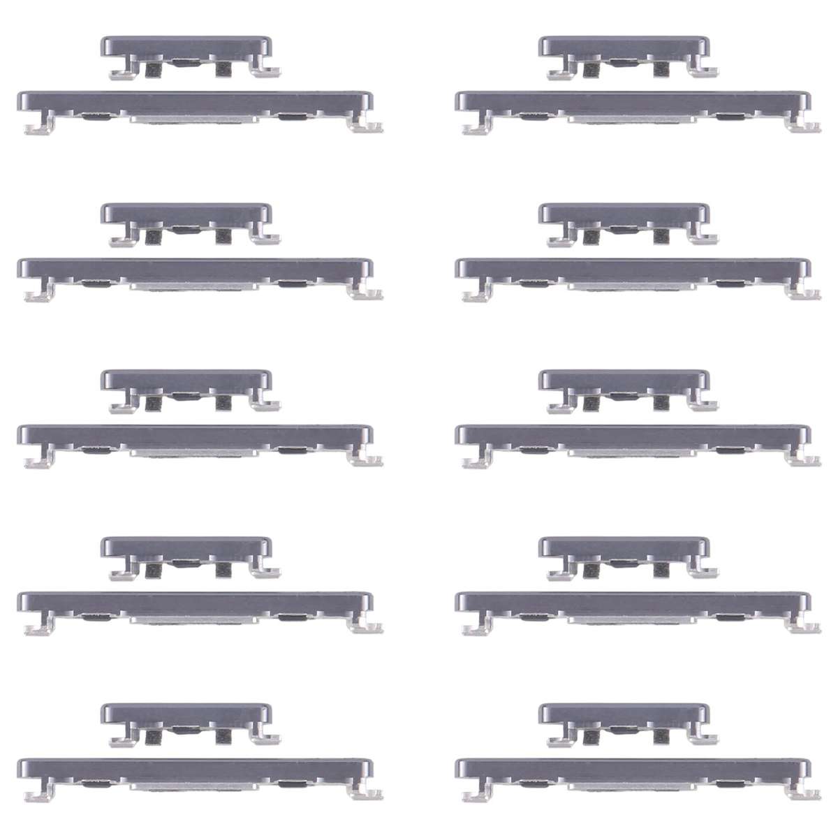 For Honor Magic6 Pro 10pairs Original Power Button and Volume Control Button (Black)