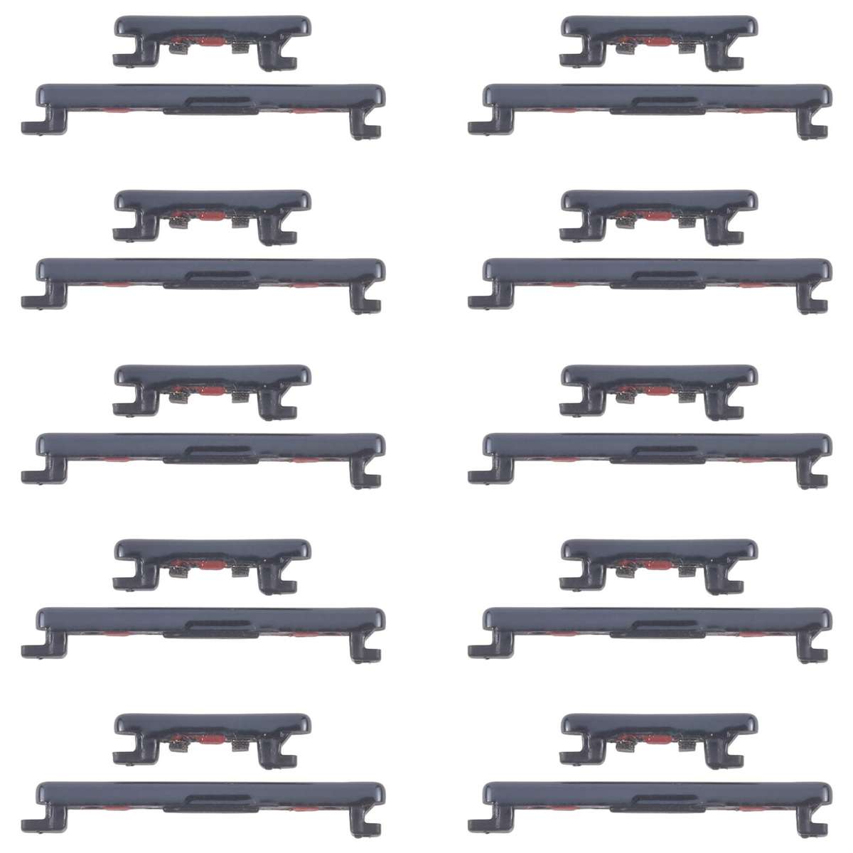 For Honor 200 Pro 10pairs Original Power Button and Volume Control Button (Black)