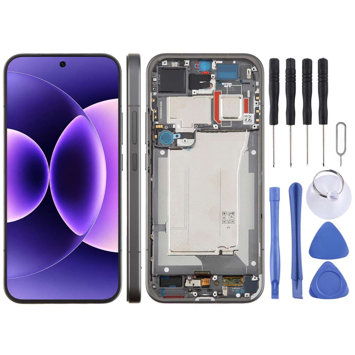 For Xiaomi 17 Pro Max Original LCD Screen Digitizer Full Assembly with Frame (Black)