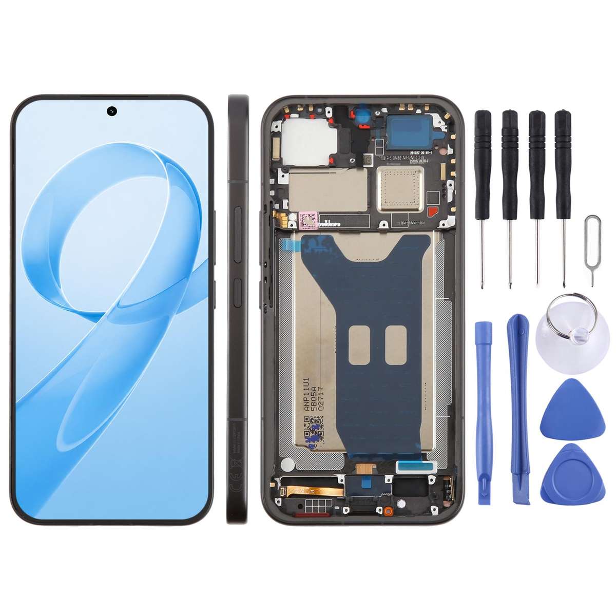 For Redmi K90 Pro Max Original LCD Screen Digitizer Full Assembly with Frame (Black)