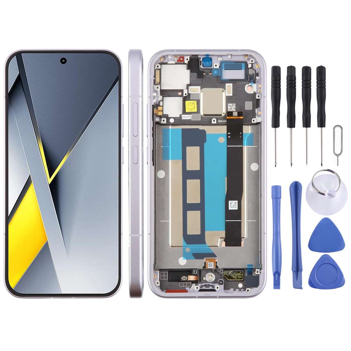 For Xiaomi Poco F8 Pro Original LCD Screen Digitizer Full Assembly with Frame (Black)