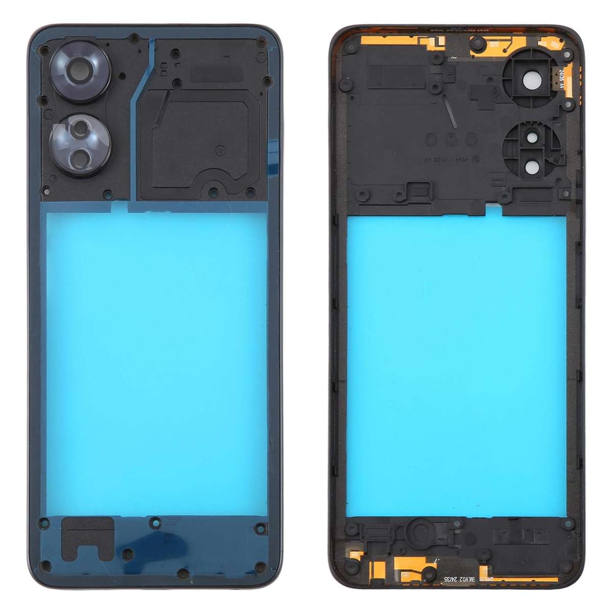For TCL 505 T509K T509A Original Middle Frame Bezel Plate (Black)