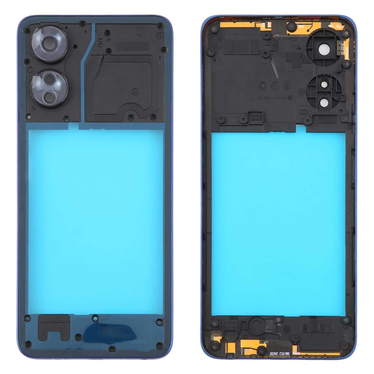 For TCL 505 T509K T509A Original Middle Frame Bezel Plate (Black)