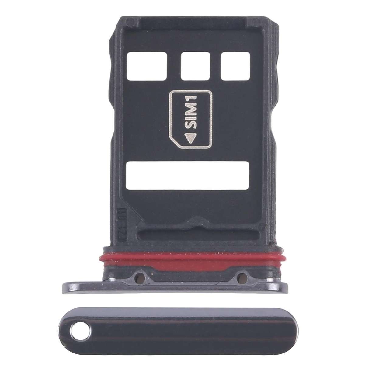 For Huawei Mate 40 Pro Original SIM Card Tray + NM Card Tray (Black)