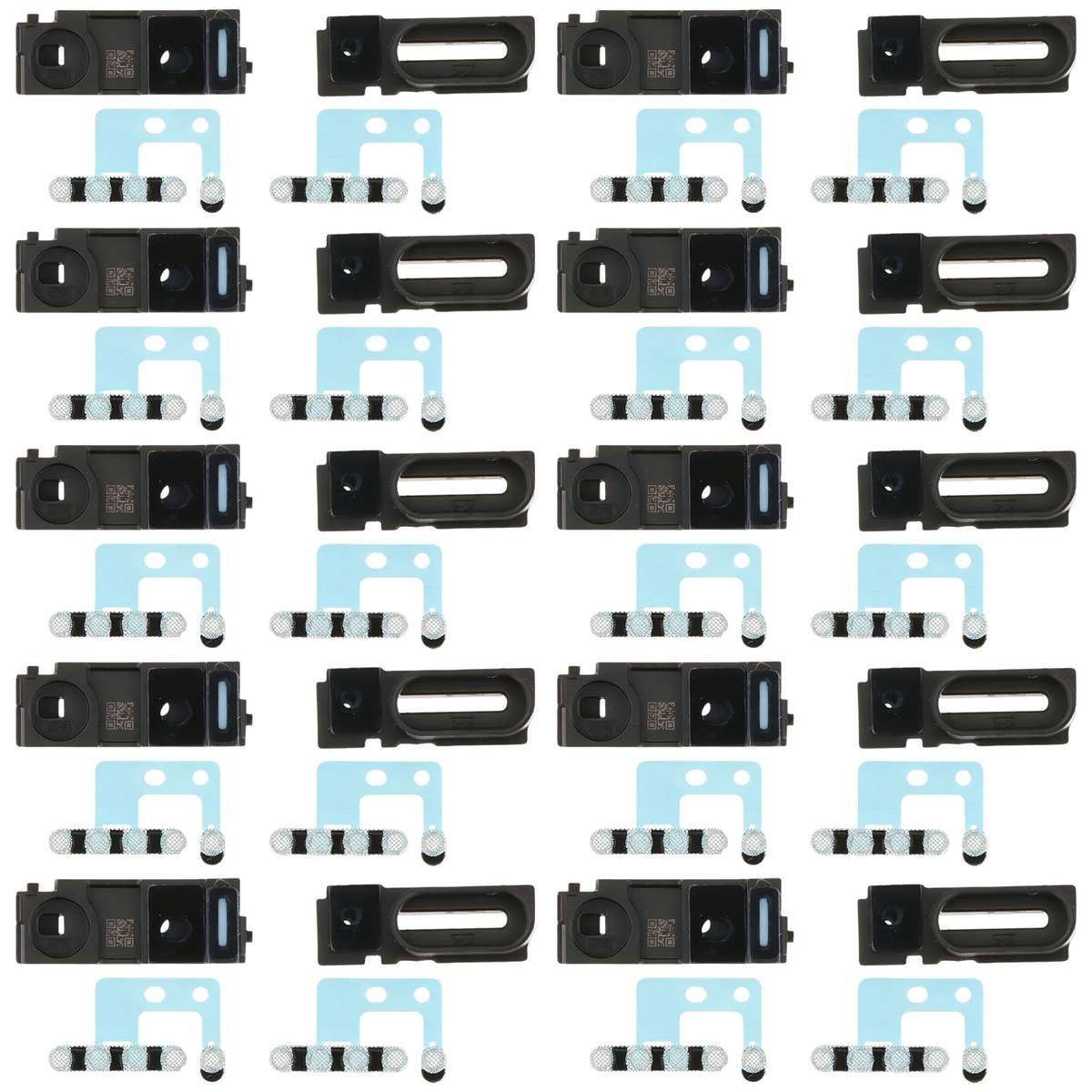 For iPhone 17 Pro 10sets Speaker Ringer Buzzer Dustproof Mesh (Blue)