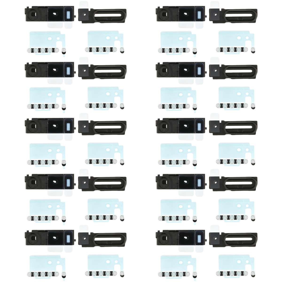 For iPhone 17 Pro Max 10sets Speaker Ringer Buzzer Dustproof Mesh (Blue)