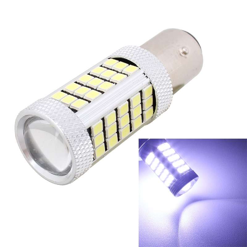 2 PCS 1157/BAY15D 12.6W 630LM 6500K White Light 2835 SMD 66 LED Car Brake / Steering Light, DC1