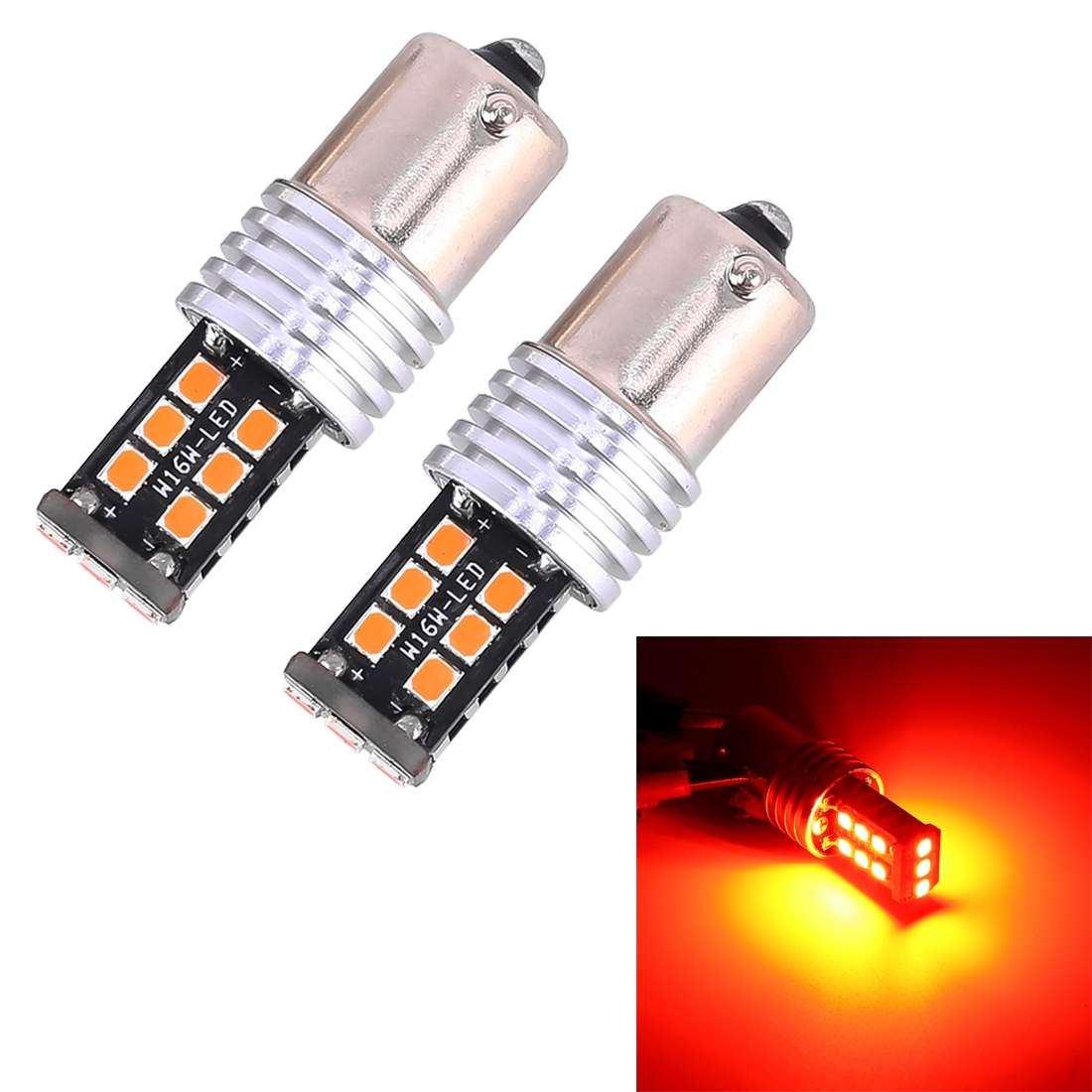 2 PCS 1156 3W LED 300LM SMD 2835 Car Rear Turn light / Backup Light for Vehicles, DC 12V(White Light
