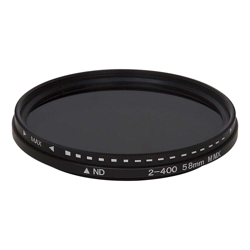 58mm ND Fader Neutral Density Adjustable Variable Filter ND 2 to ND 400 Filter(Black)