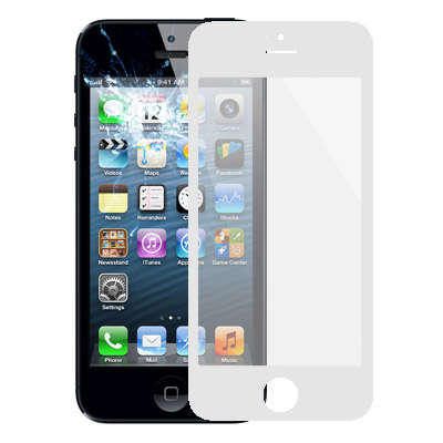 Front Screen Outer Glass Lens for iPhone 5 & 5S(Black)
