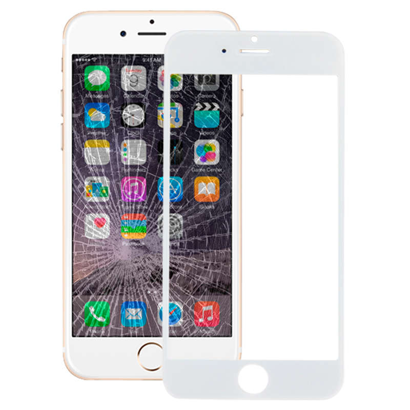 Front Screen Outer Glass Lens for iPhone 6(Black)