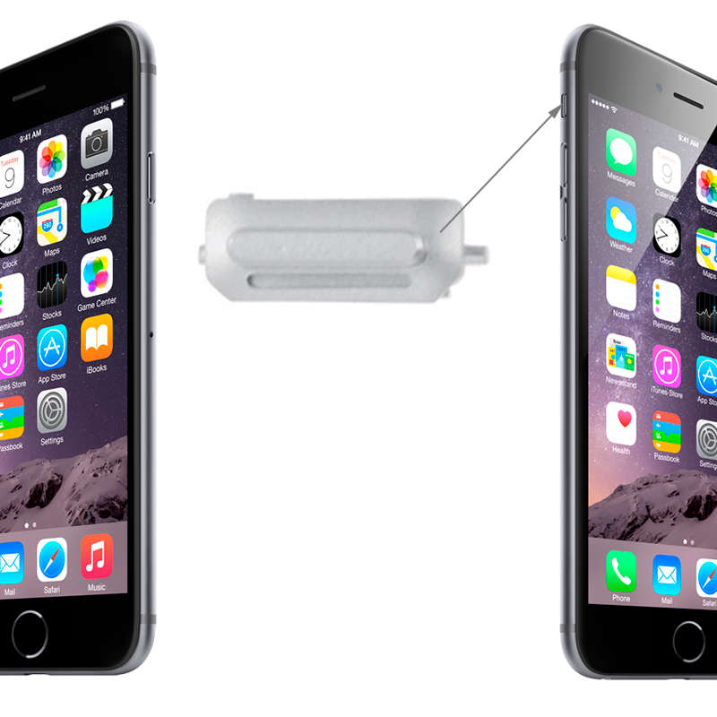 Original Mute Switch Vibrator Key for iPhone 6 & 6 Plus(Grey)