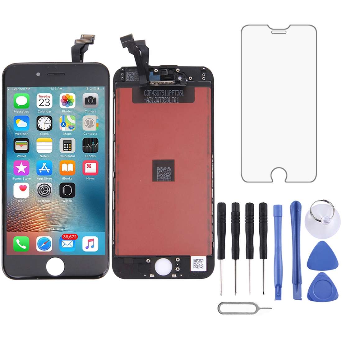 TFT LCD Screen with Frame for iPhone 6(Black)