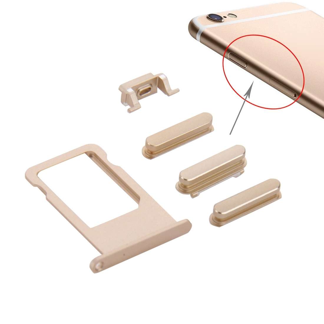 Card Tray for iPhone 6s Plus(Rose Gold )