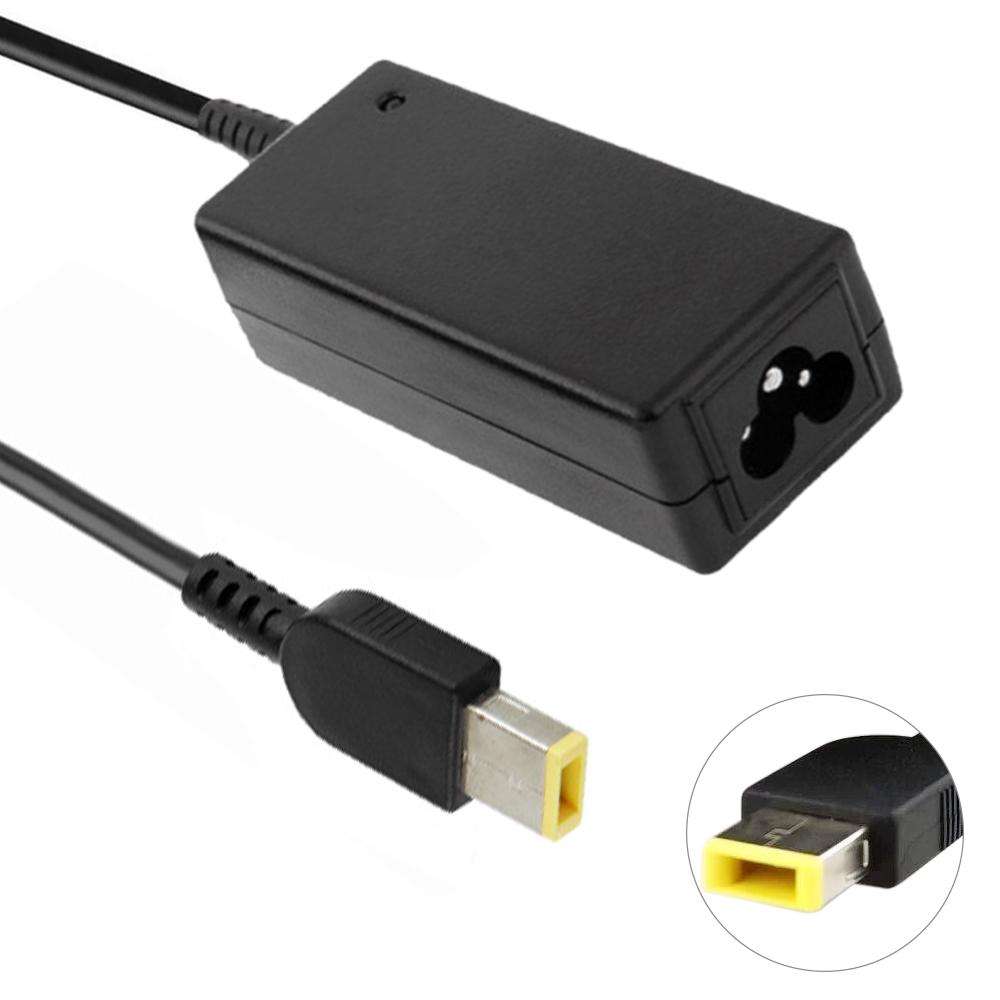 45W 20V 2.25A Mini AC Adapter with Big Square USB For Lenovo Thinkpad / ThinkBook / Xiaoxin(Black)