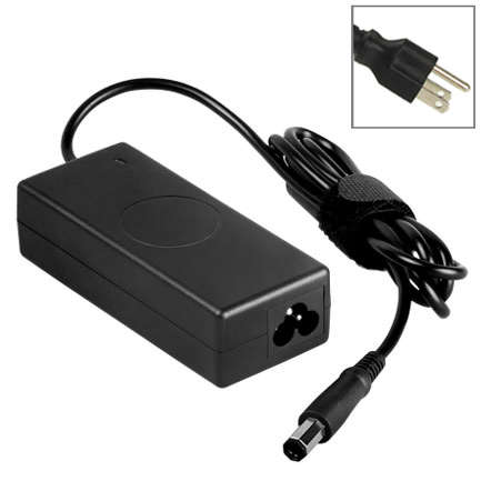 EU Plug AC Adapter 19.5V 3.34A 65W for Dell Notebook, Output Tips: 7.4x5.0mm