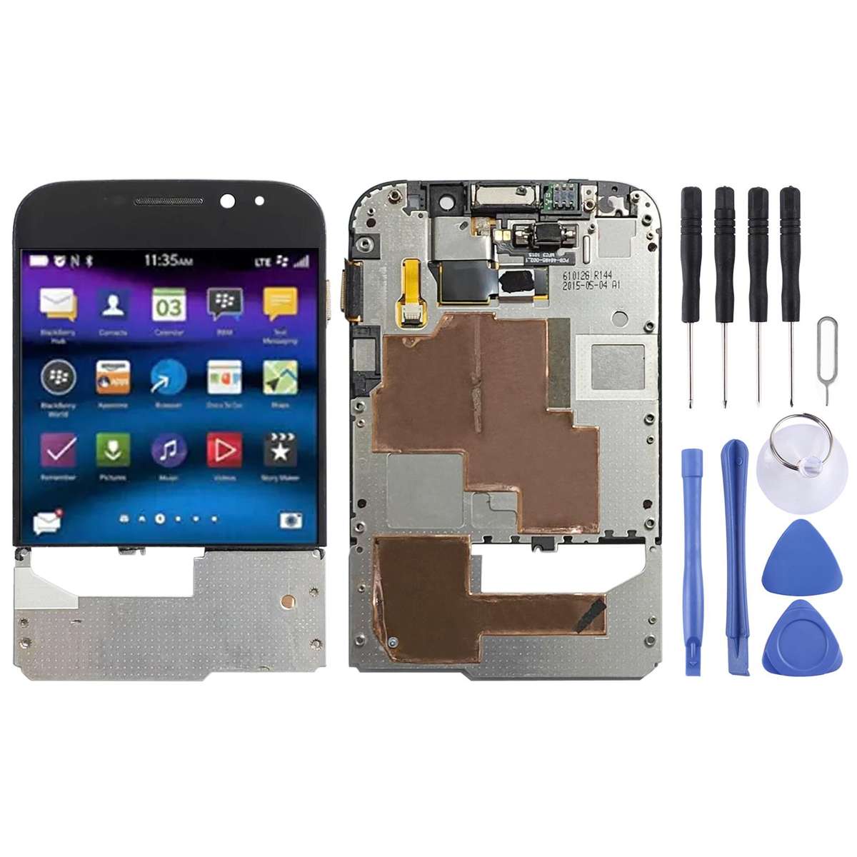 LCD Screen and Digitizer Full Assembly for BlackBerry Classic Q20(Black)