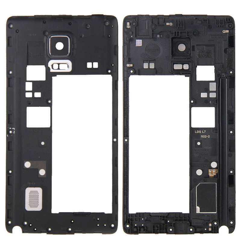 For Galaxy Note Edge / N915 Middle Frame Bezel / Rear Housing (Black)