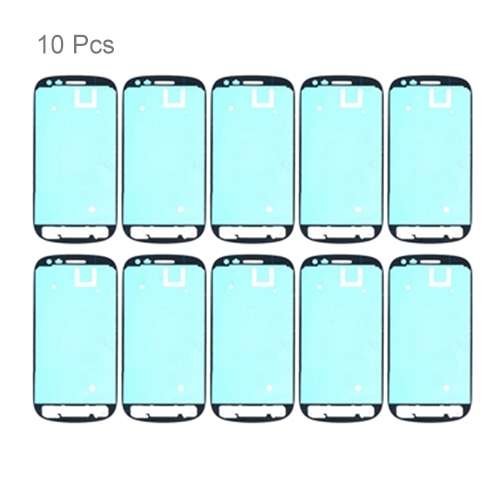For Galaxy SIII mini / i8190 10pcs Front Housing Panel Adhesive Sticker