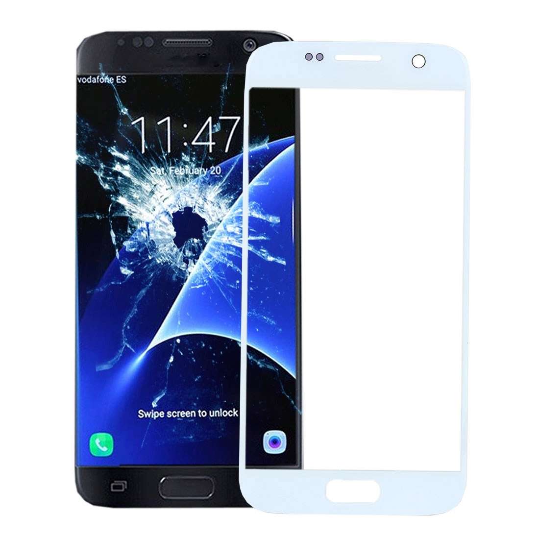 For Galaxy S7 / G930 Front Screen Outer Glass Lens (White)