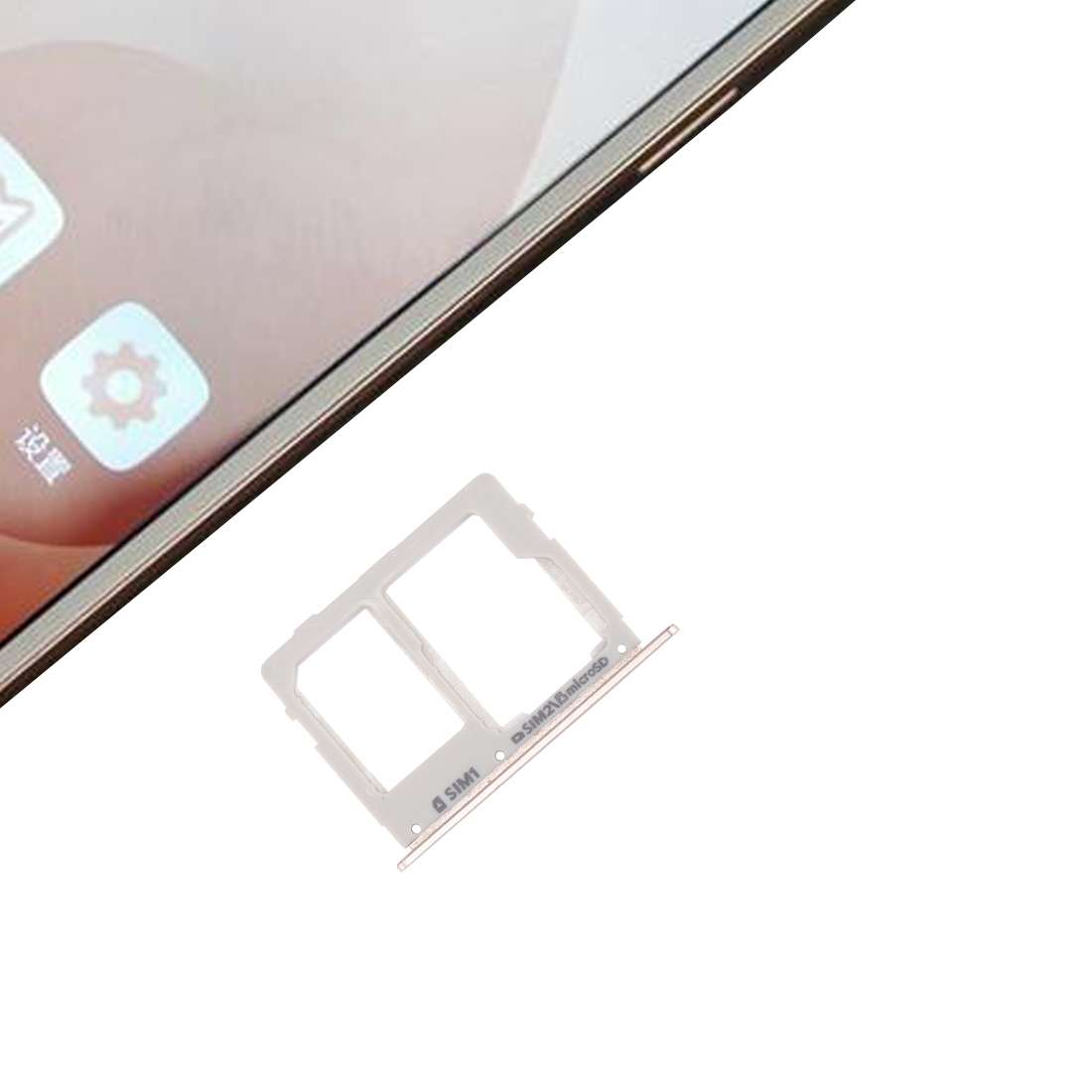 For Galaxy C7 Pro / C7010 & C5 Pro / C5010 SIM Card Tray + SIM / Micro SD Card Tray (Black)