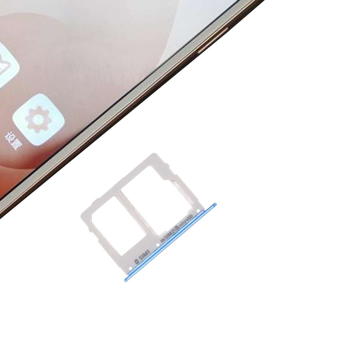 For Galaxy C7 Pro / C7010 & C5 Pro / C5010 SIM Card Tray + SIM / Micro SD Card Tray (Black)