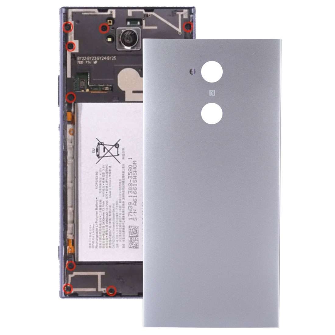 Back Cover for Sony Xperia XA2 Ultra (Silver)