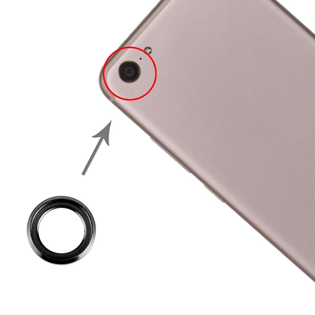 For Vivo X9 Camera Lens Cover (Pink)