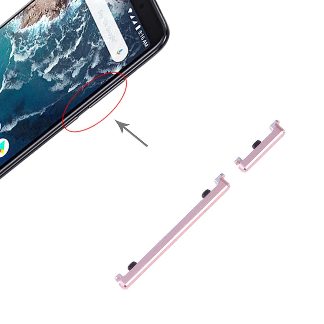 Power Button and Volume Control Button for Xiaomi Mi 6X / A2(Black)