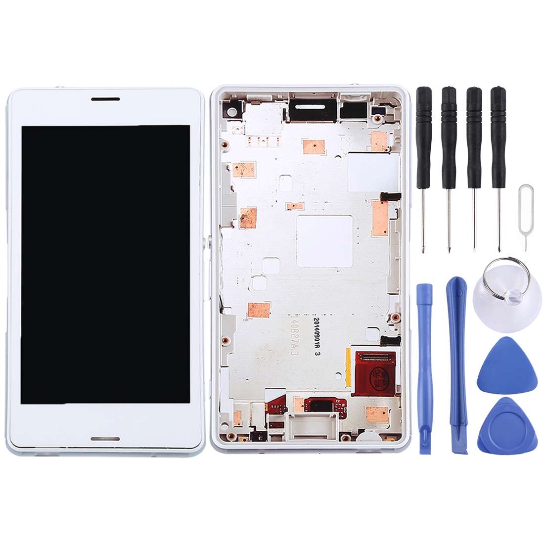 OEM LCD Screen for Sony Xperia Z3 Mini Compact Digitizer Full Assembly with Frame(Black)