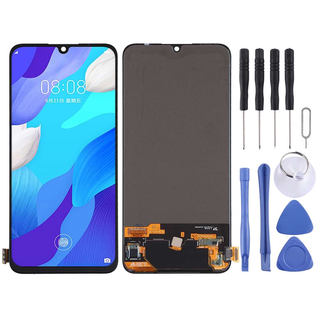 Original OLED LCD Screen for Huawei Nova 5 with Digitizer Full Assembly(Black)