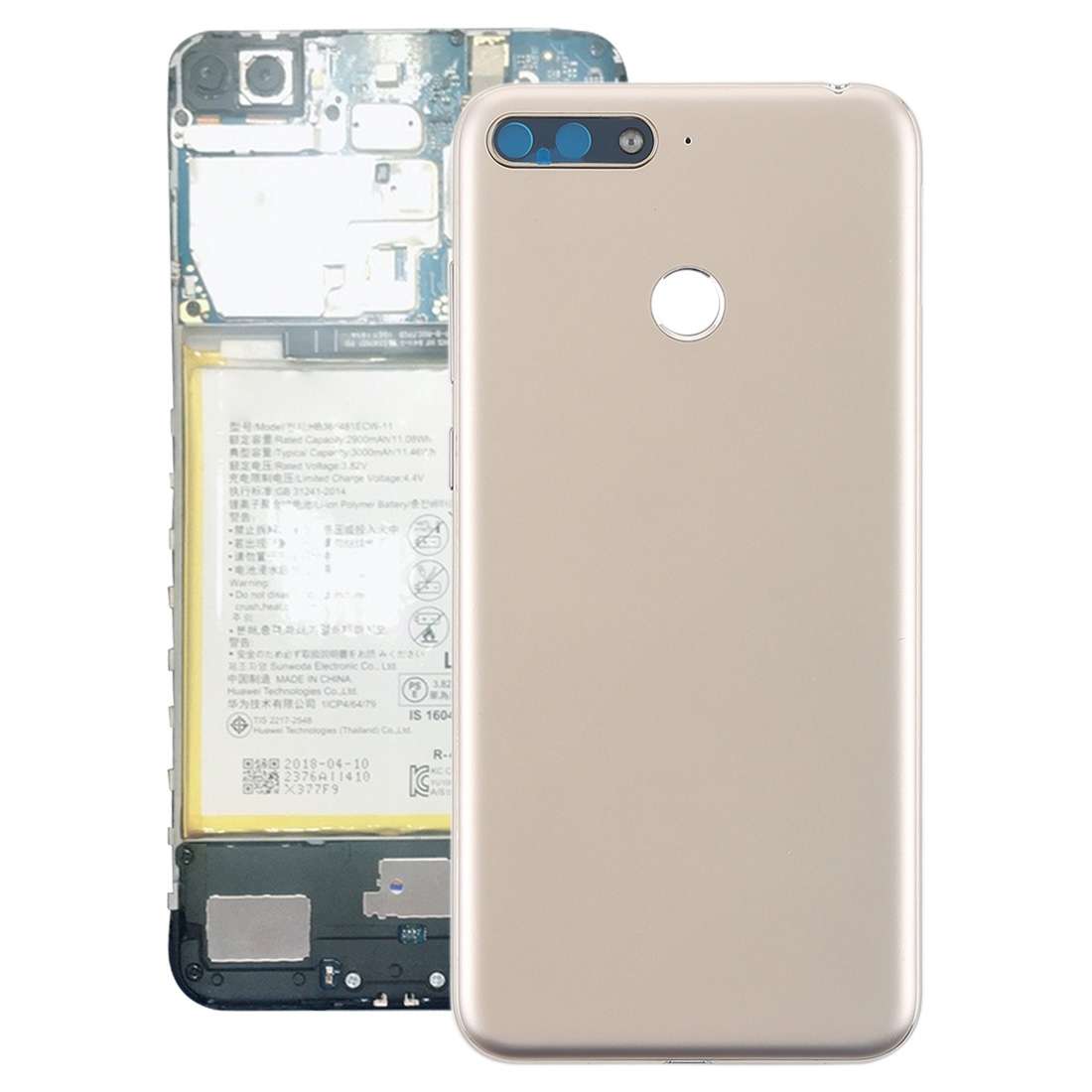 Back Cover with Side Keys for Huawei Y6 (2018)(Black)