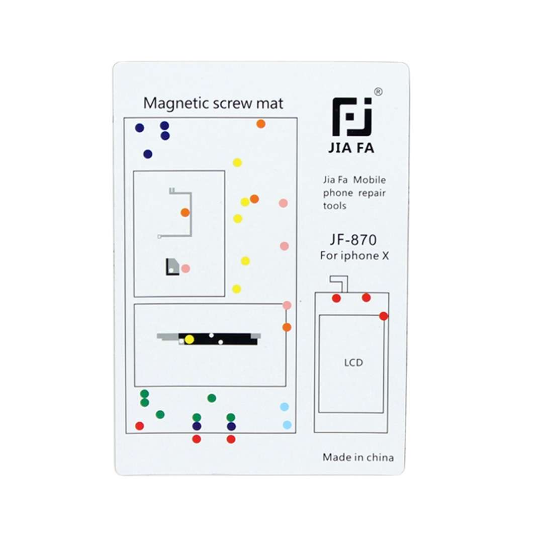 JIAFA Magnetic Screws Mat for iPhone X