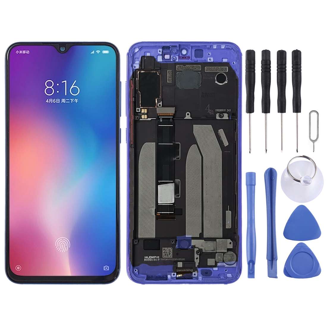 Original LCD Screen for Xiaomi Mi 9 SE Digitizer Full Assembly with Frame(Black)
