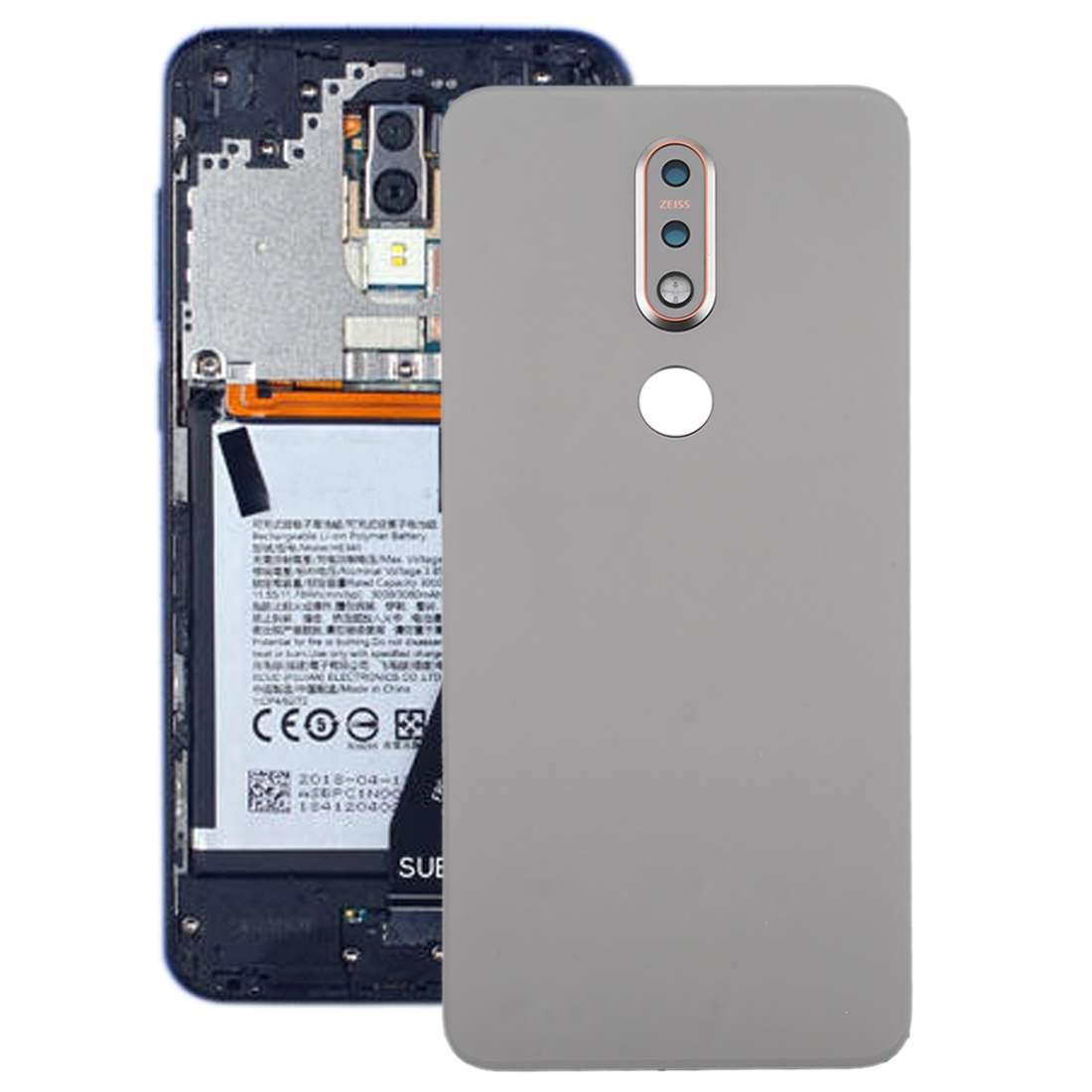 Battery Back Cover for Nokia 7.1(Silver)