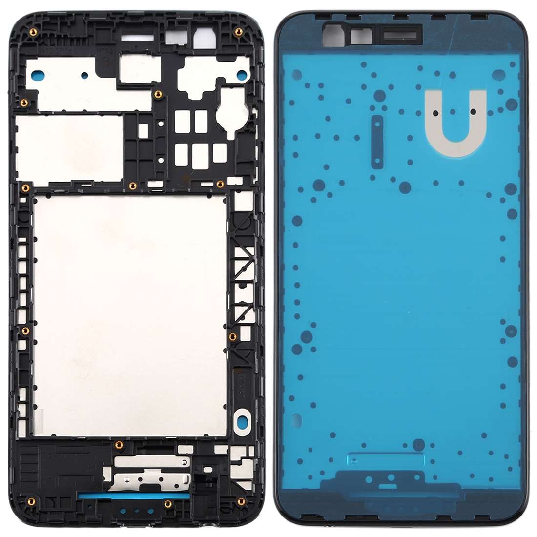 Front Housing LCD Frame Bezel Plate for LG K30 / K10 (2018) / X410 LMX410 LMX410TK (Black)