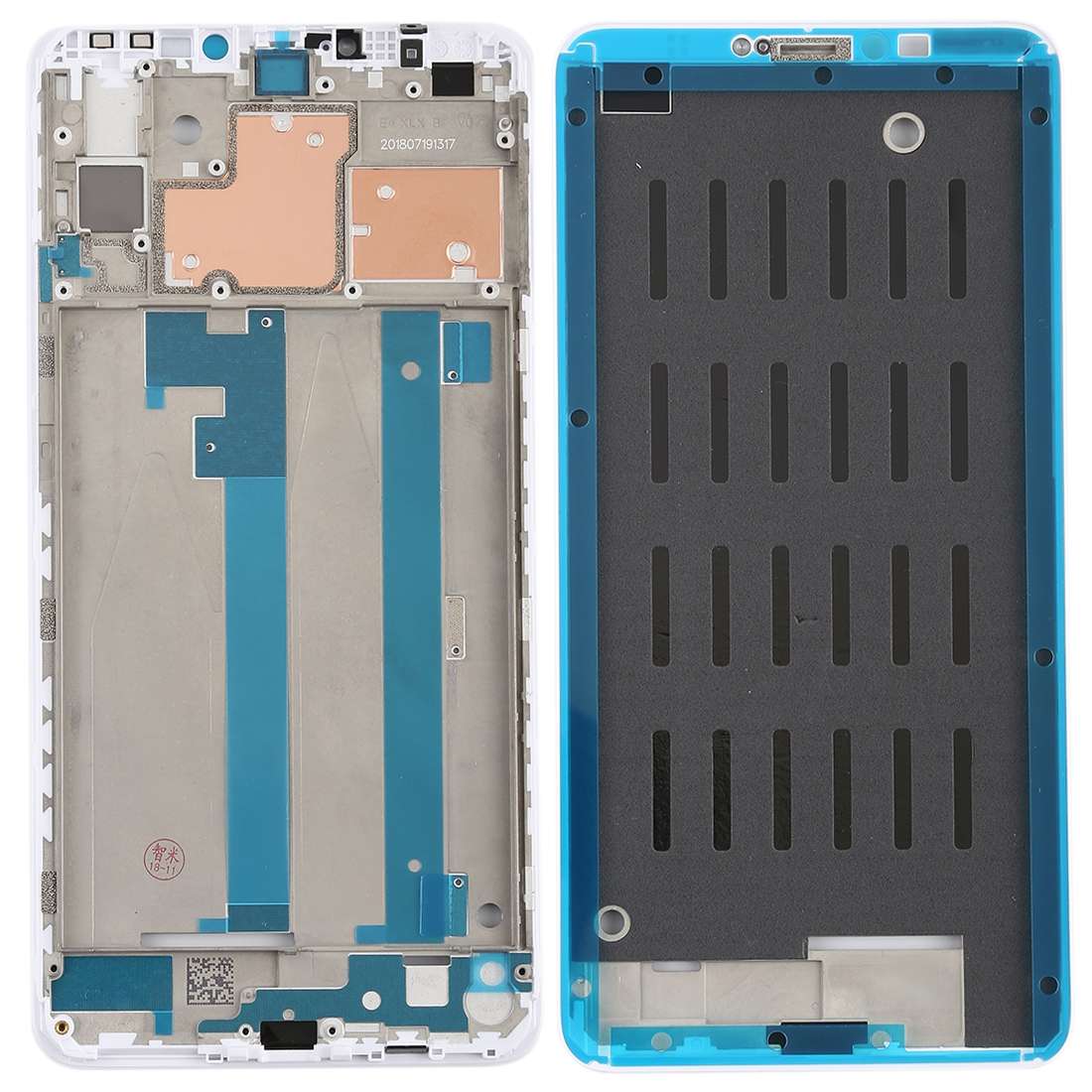 Middle Frame Bezel for Xiaomi Mi Max 3 (White)