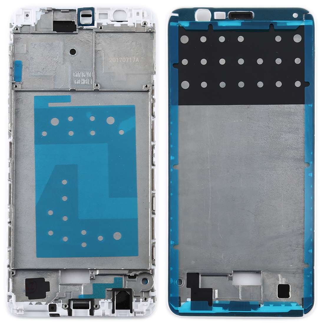 Front Housing LCD Frame Bezel Plate for Huawei Honor 7X(Black)