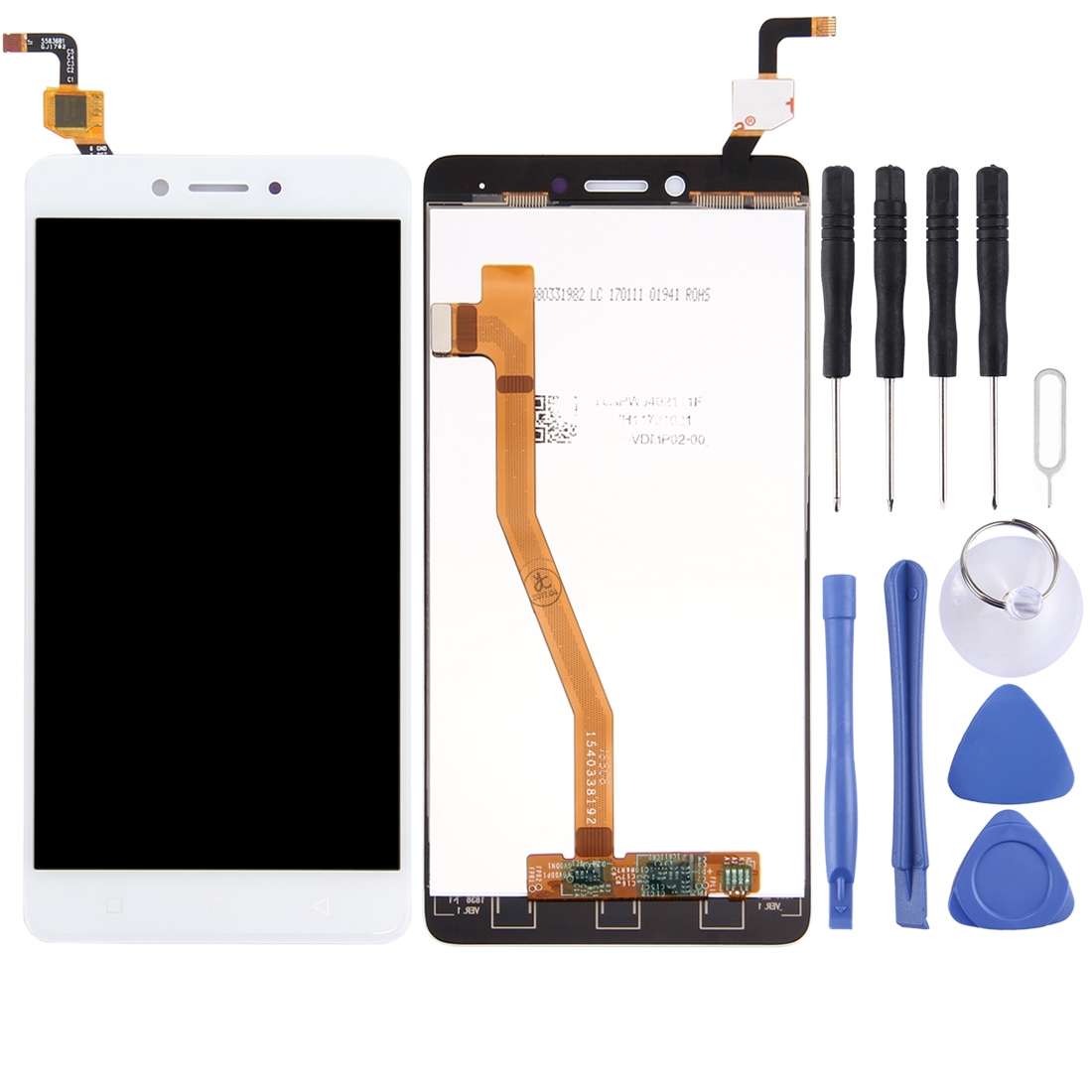 OEM LCD Screen for Lenovo K6 Note with Digitizer Full Assembly (Gold)