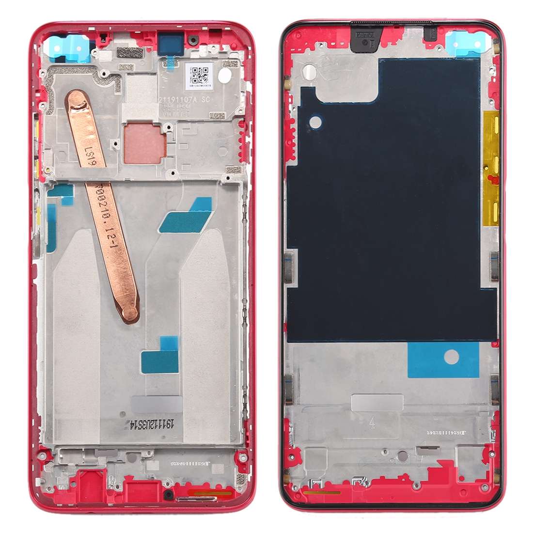 Front Housing LCD Frame Bezel Plate for Xiaomi Redmi K30 5G (Blue)