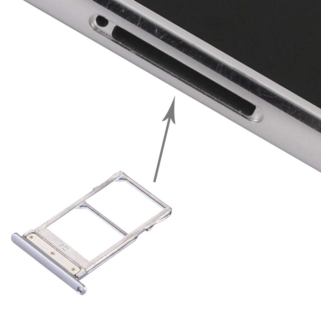 For Meizu MX5 SIM Card Tray (Grey)