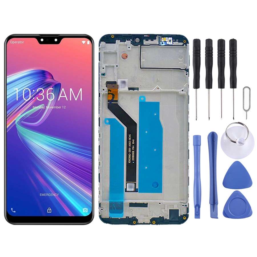 OEM LCD Screen for Asus Zenfone Max Pro M2 ZB631KL X01BDA Digitizer Full Assembly with FrameBl...