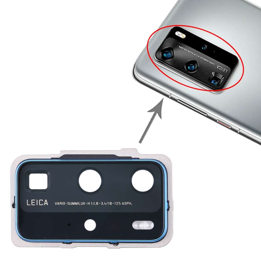 For Huawei P40 Pro Original Camera Lens Cover (Black)