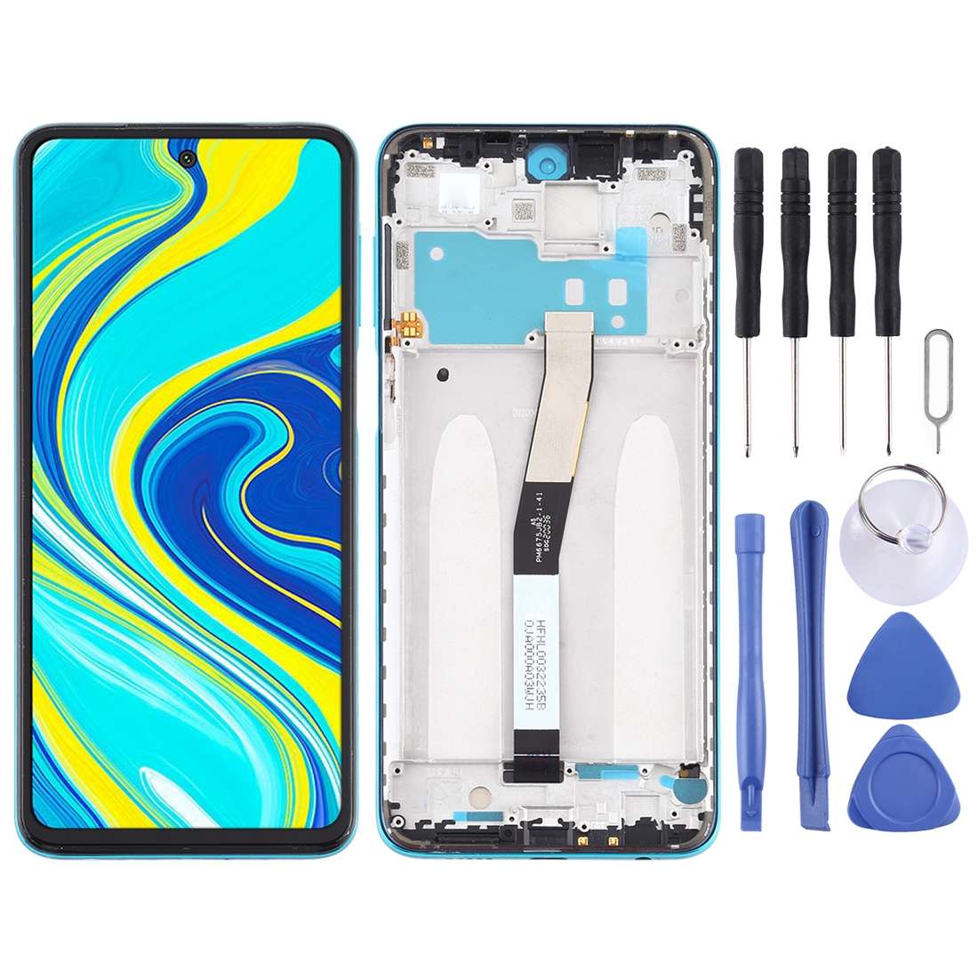 LCD Screen and Digitizer Full Assembly with Frame for Xiaomi Redmi Note 9S / Redmi Note 9 Pro Max /